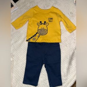 0-3 mos boys outfit pants & shirt NWOT #190